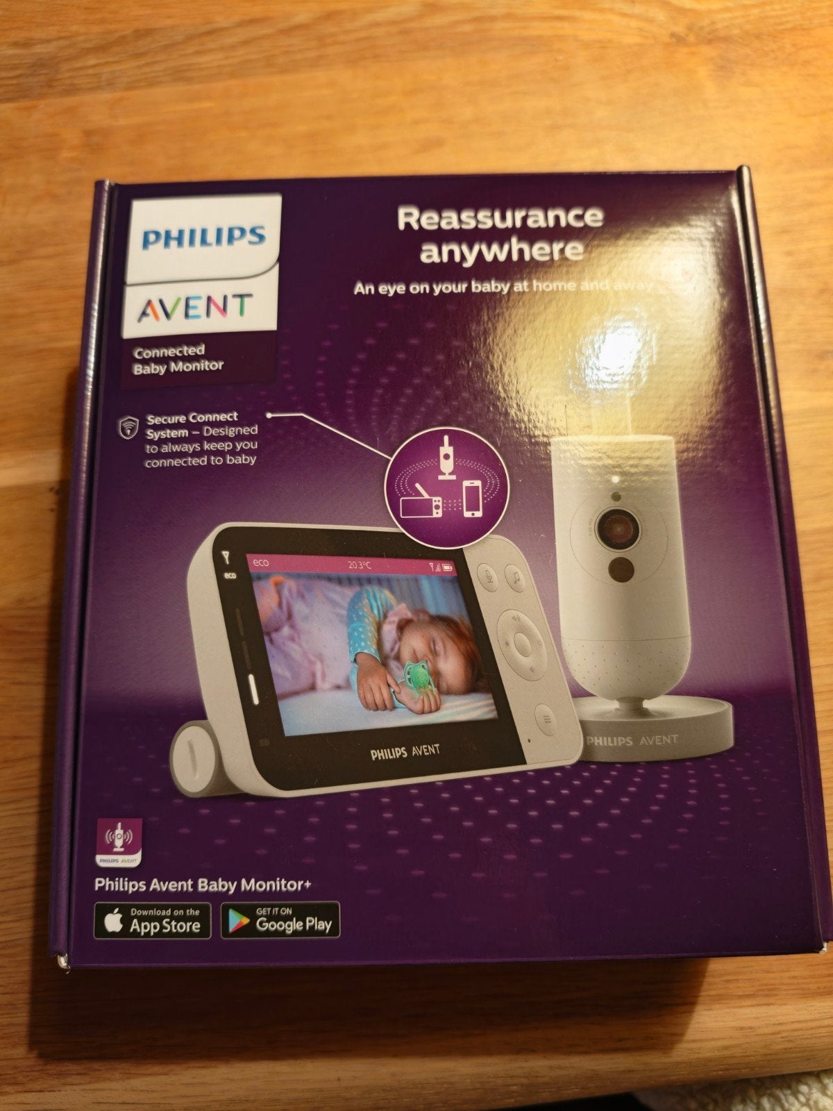 Moniteur pour bébé Philips avec caméra Wi-Fi et application, Enlèvement, Comme neuf, 250 mètres ou plus, Caméra