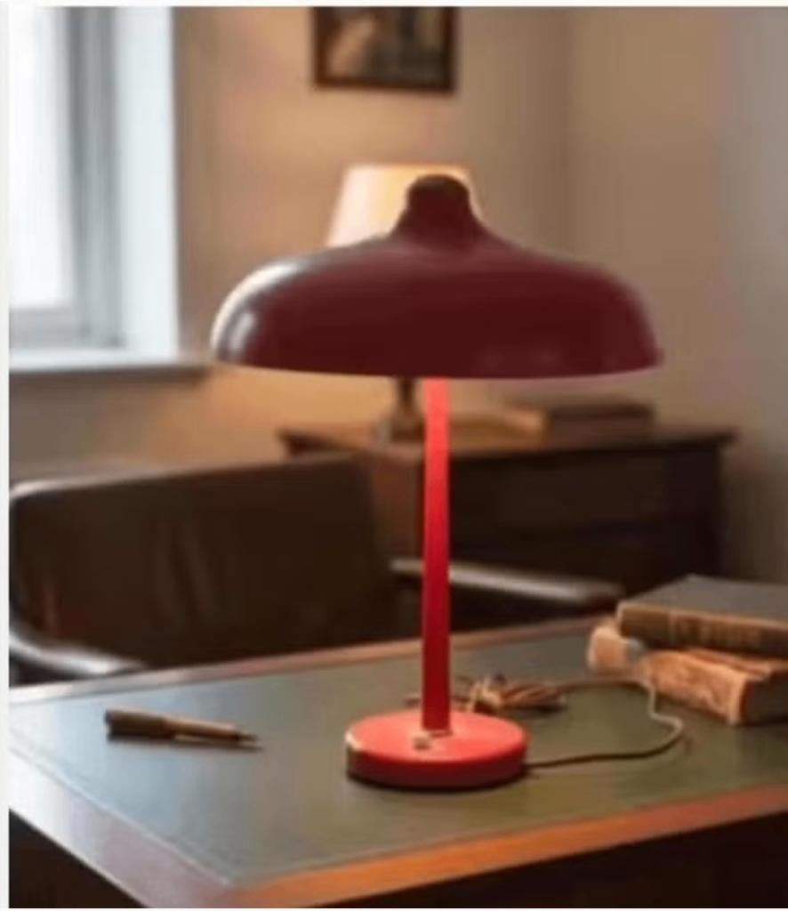 1950s vintage Bauhaus Style Desk Lamp, Ophalen, Gebruikt, Metaal