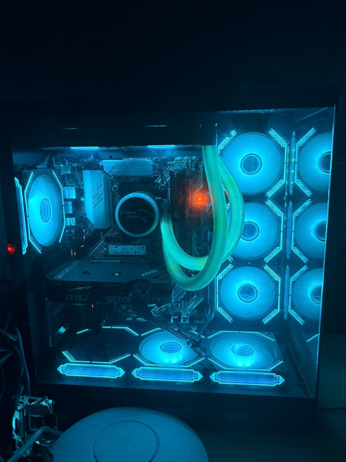 Setup Gaming RTX 4060 + Ryzen 7 + 32Go + 2 Écrans MSI 165Hz, Enlèvement, Comme neuf