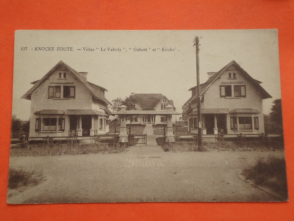 Knokke -  Villas " Le Valtoly " , " Cabbote " et " Kiteko ", Enlèvement ou Envoi, 1920 à 1940, Non affranchie, Flandre Occidentale