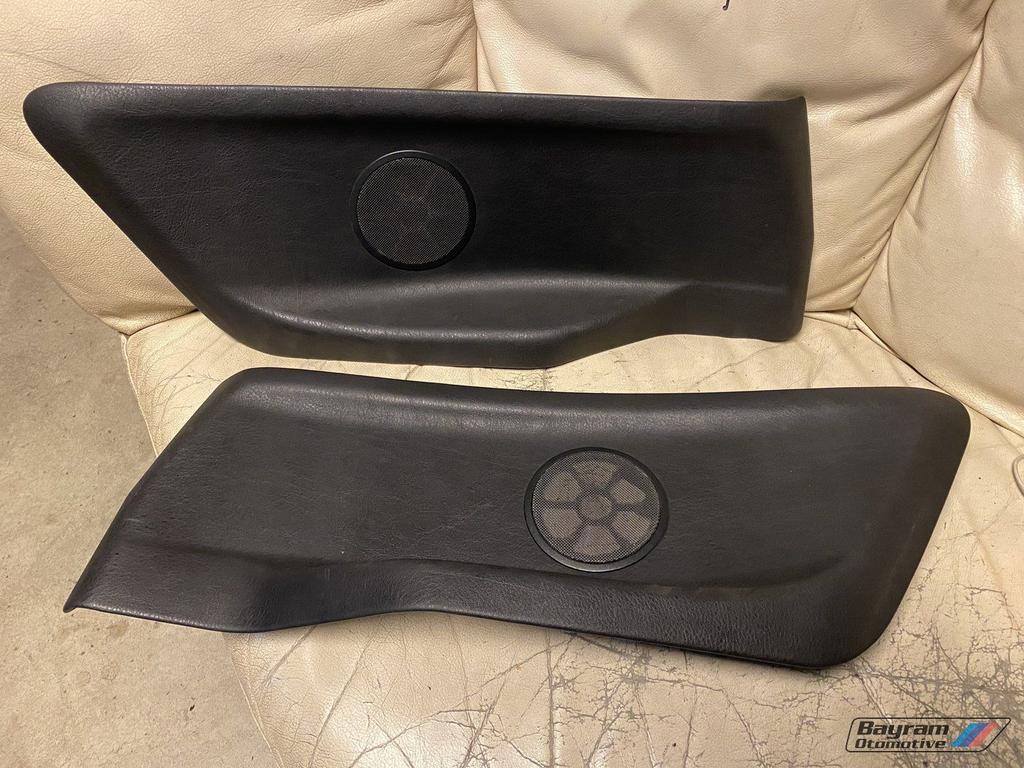 Bmw E36 cabrio deurpanelen achter inleg delen zwart leder m, -, Utilisé, -, Enlèvement ou Envoi