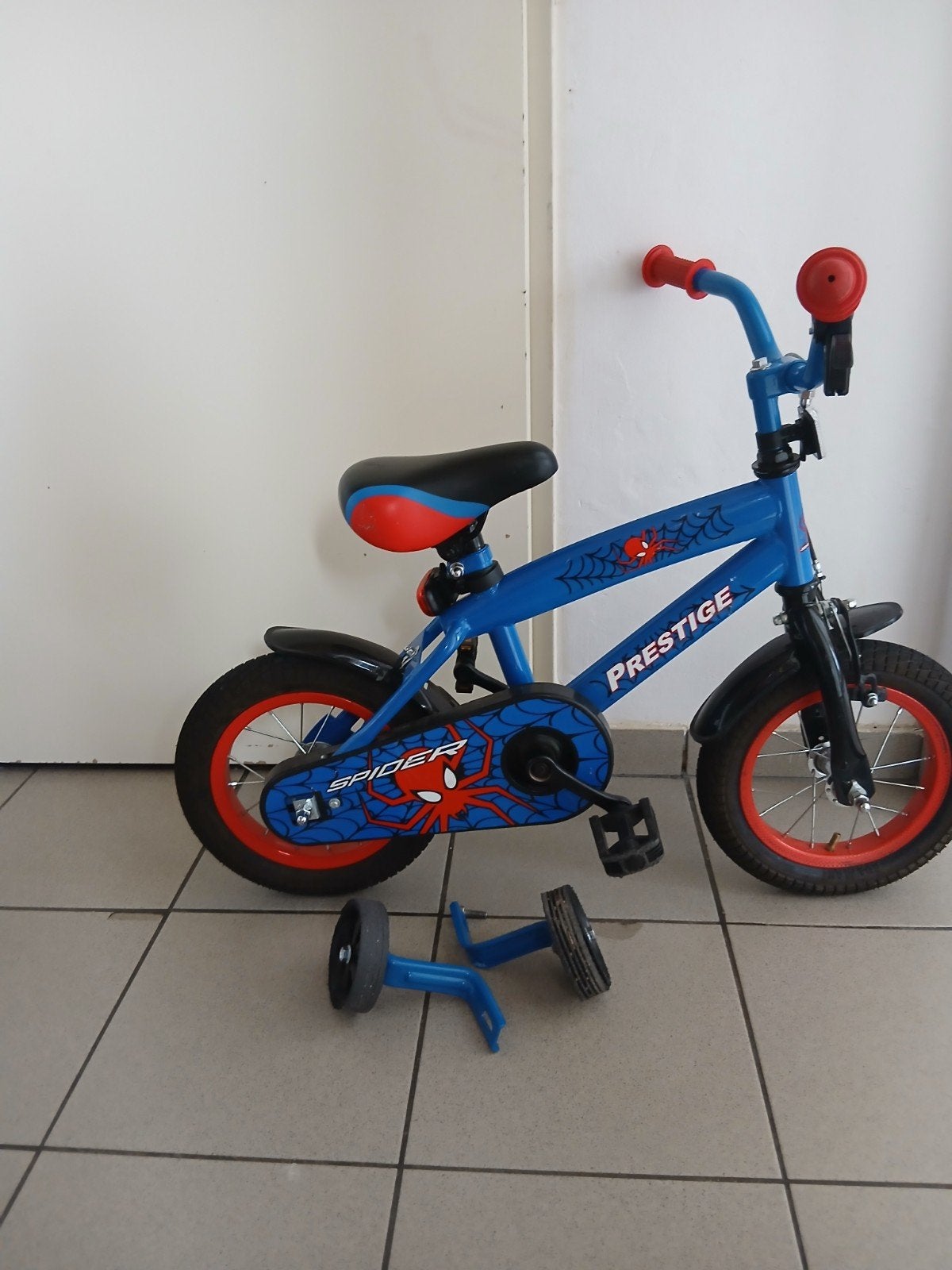 Kinderfiets spiderman, Ophalen