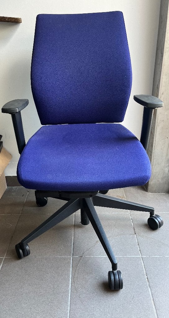 Ergonomische bureaustoel, Comme neuf, Enlèvement, Bleu, Chaise de bureau