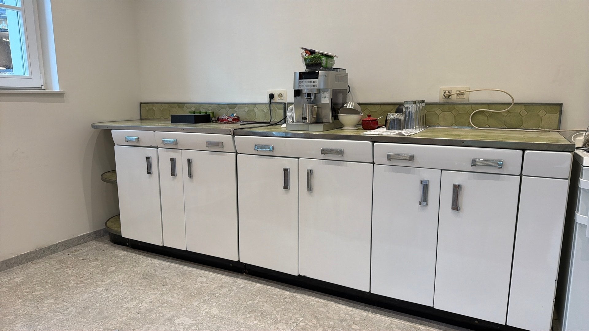 Meuble de cuisine vintage en metal, Huis en Inrichting, Keuken | Complete keukens, Ophalen, Zo goed als nieuw, Groen