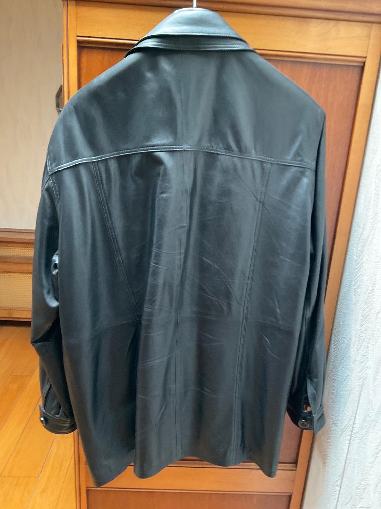 Veste en cuir homme noir taille xl, Taille 56/58 (XL), Comme neuf, Enlèvement, Autres