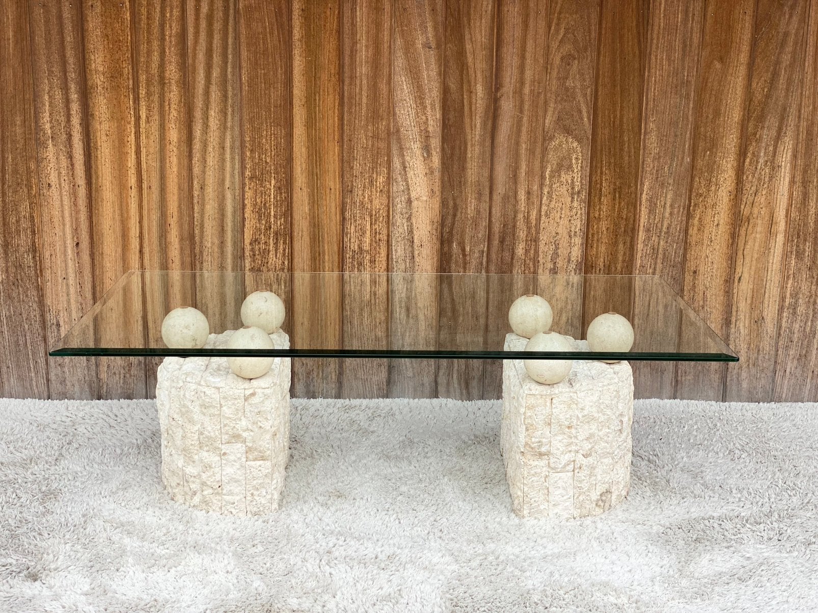 Vintage mactanstone coffeetable, Antiquités & Art, Antiquités | Meubles | Tables, Enlèvement