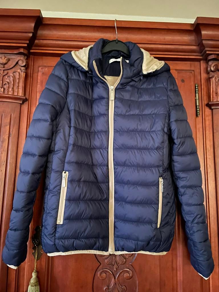 Super zachte tussenseizoen jas blauw met ritsen : M : NIEUW, Enlèvement, Neuf, Taille 38/40 (M), Bleu
