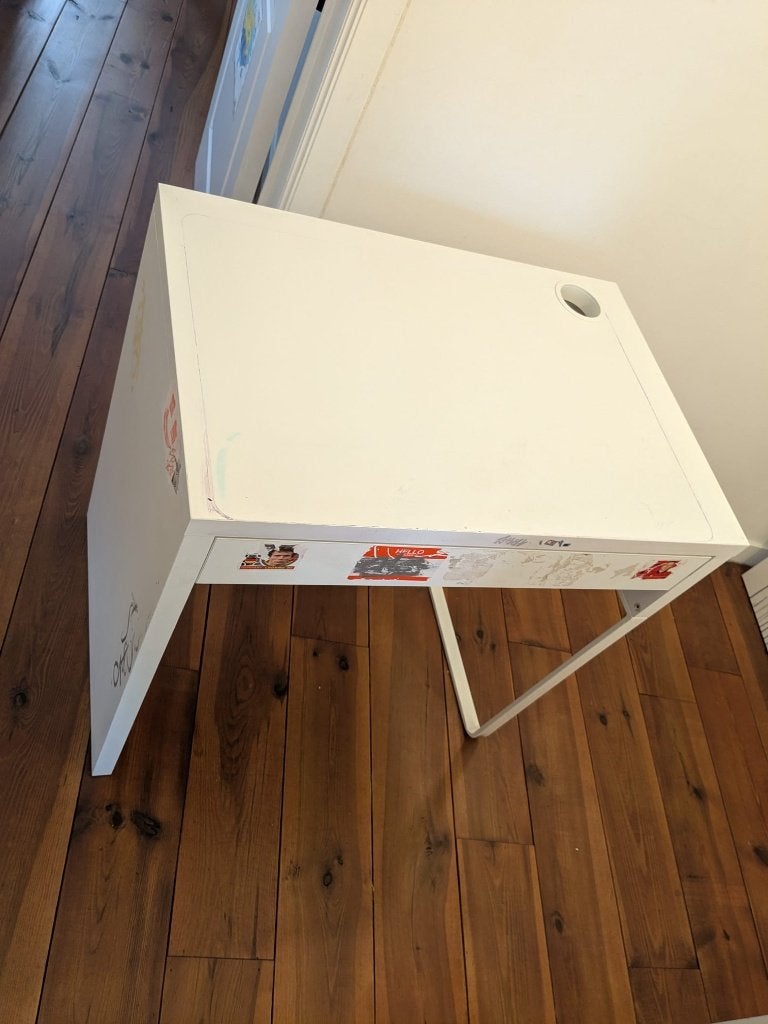 IKEA MICKE Bureau wit (73x50 cm) – Compact & Praktisch, Ophalen, Gebruikt, 73 cm, 50 cm