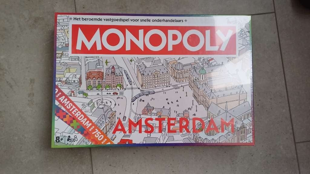 bordspel seal Monopoly NL Amsterdam 750 jr Monopolie, Hobby en Vrije tijd, Gezelschapsspellen | Bordspellen, Vijf spelers of meer