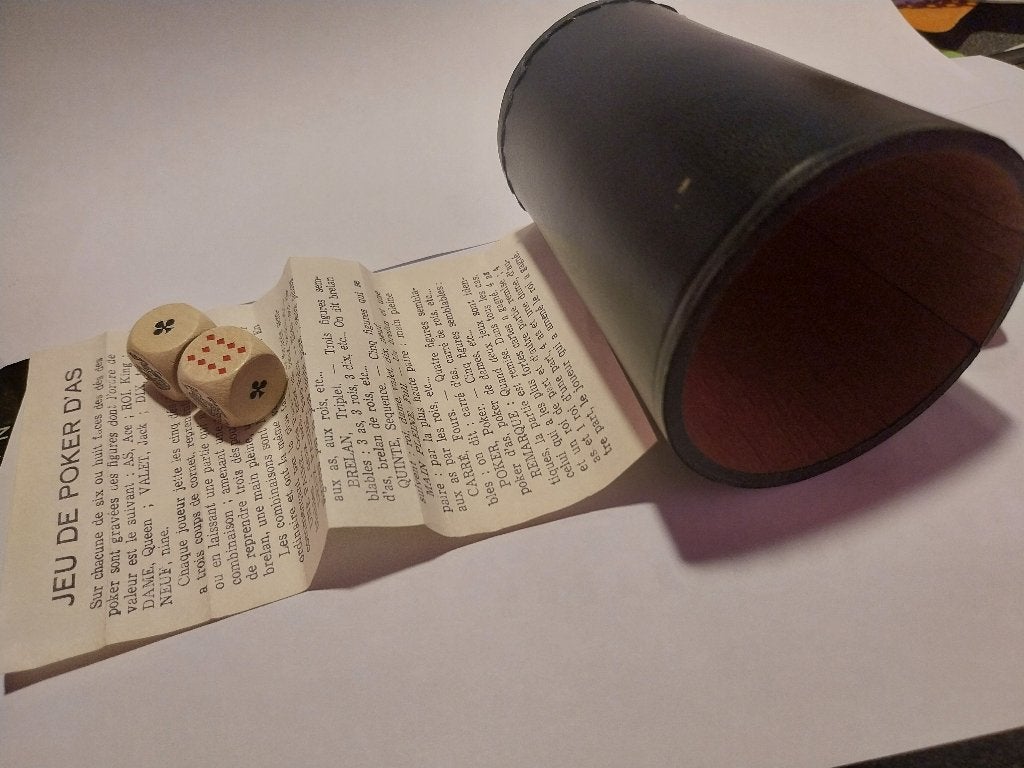 SET DE JEUX DE POKER EN CUIR, Cinq joueurs ou plus, Enlèvement ou Envoi, Comme neuf, Autre