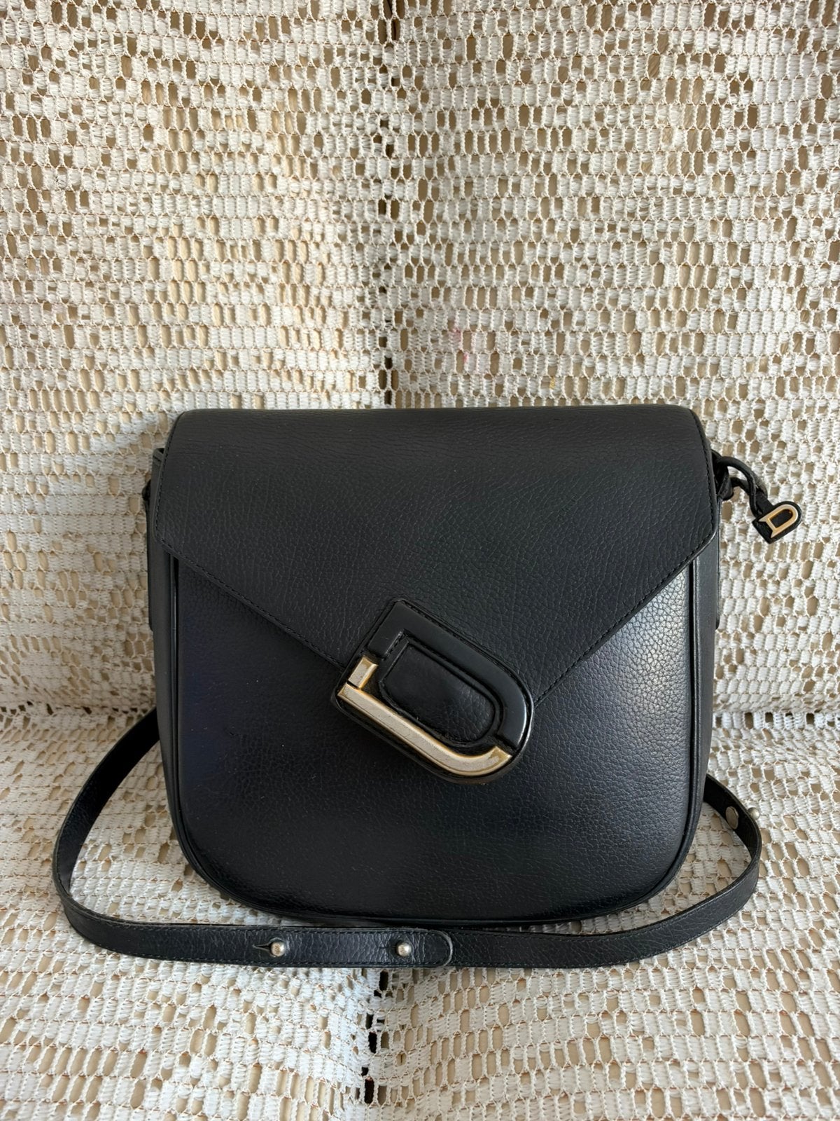 Sac DELVAUX modèle Orphé cuir noir, Enlèvement ou Envoi, Comme neuf, Noir, Cuir