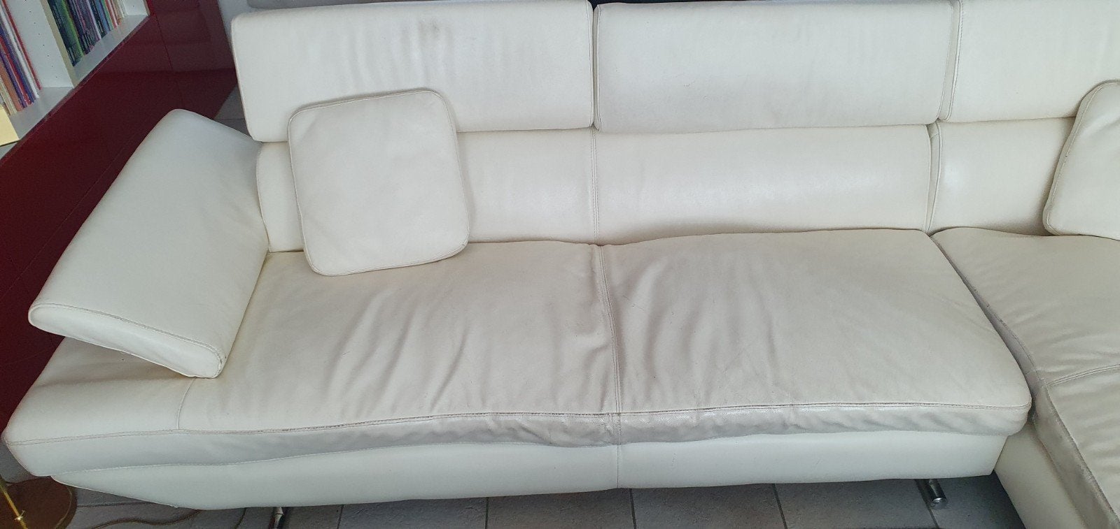 leren hoekbank, Huis en Inrichting, Ophalen, Gebruikt, Leer, Italien design