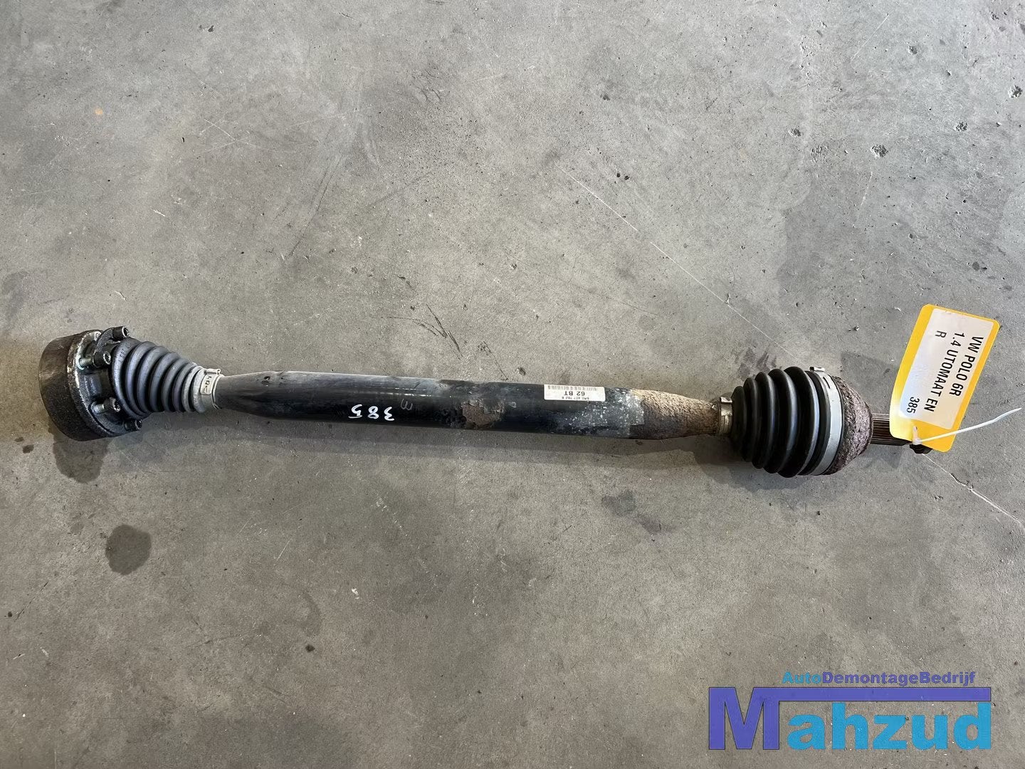 VW POLO 6R 1.4 aandrijfas rechts 6R0407762B 62BT 2009-2016, Gebruikt, Volkswagen, Volkswagen AG, Vw@volkswagen.de