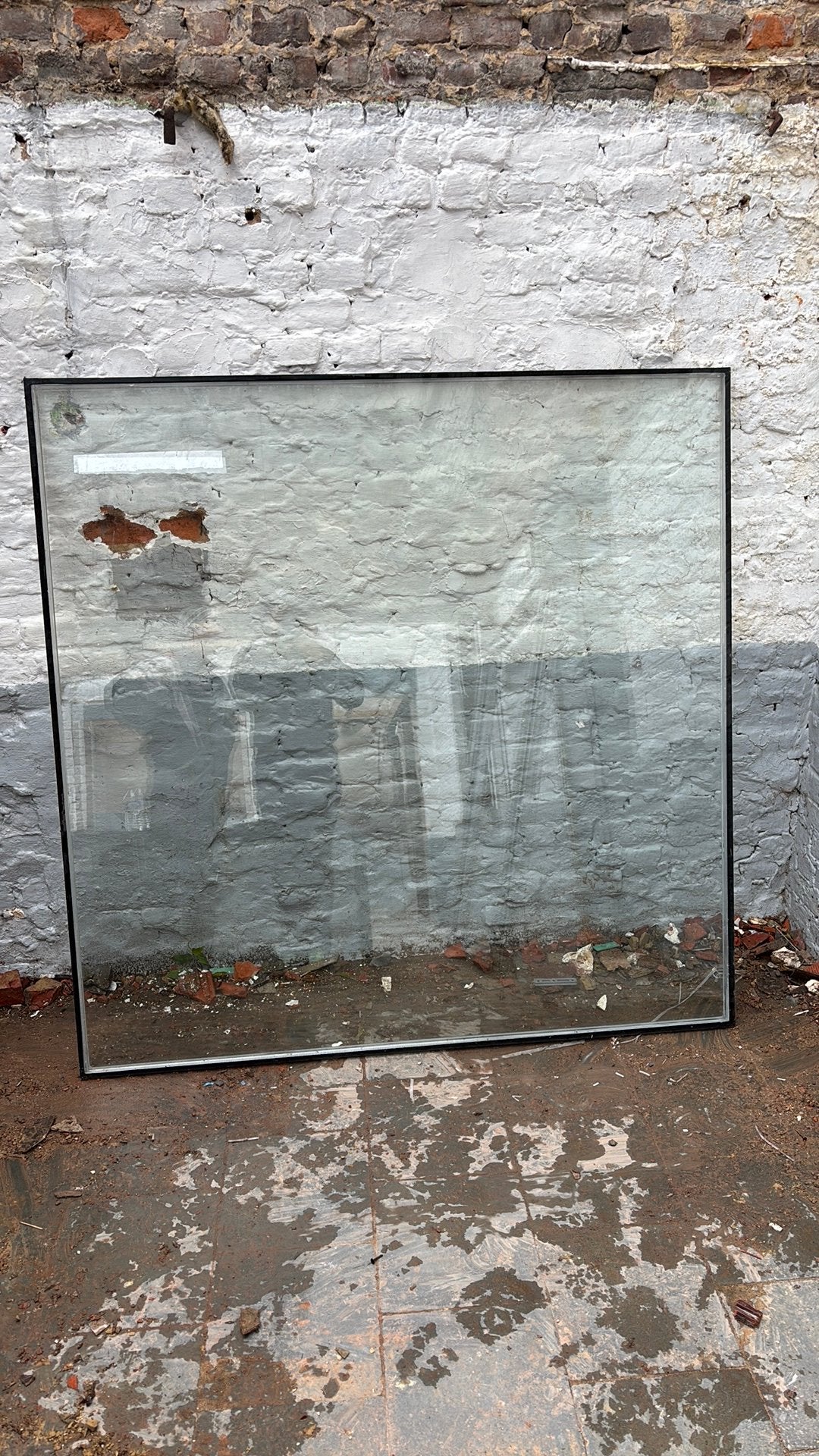 Glas 156x156 2cm dik, Ophalen, Zo goed als nieuw