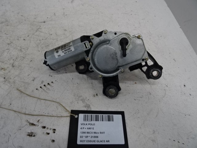 RUITENWISSERMOTOR ACHTER Polo IV (9N1 / 2/3) (6Q6955711A), Gebruikt, Volkswagen