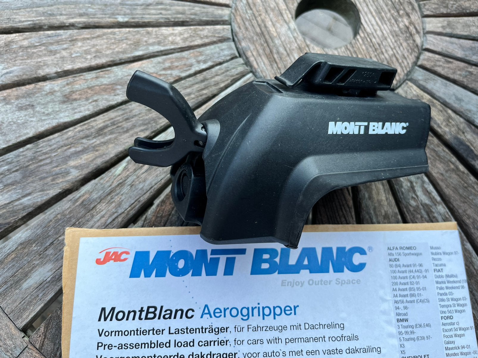 Dakdragersysteem Mont Blanc aerogripper, Auto diversen, Dakdragers, Ophalen, Zo goed als nieuw