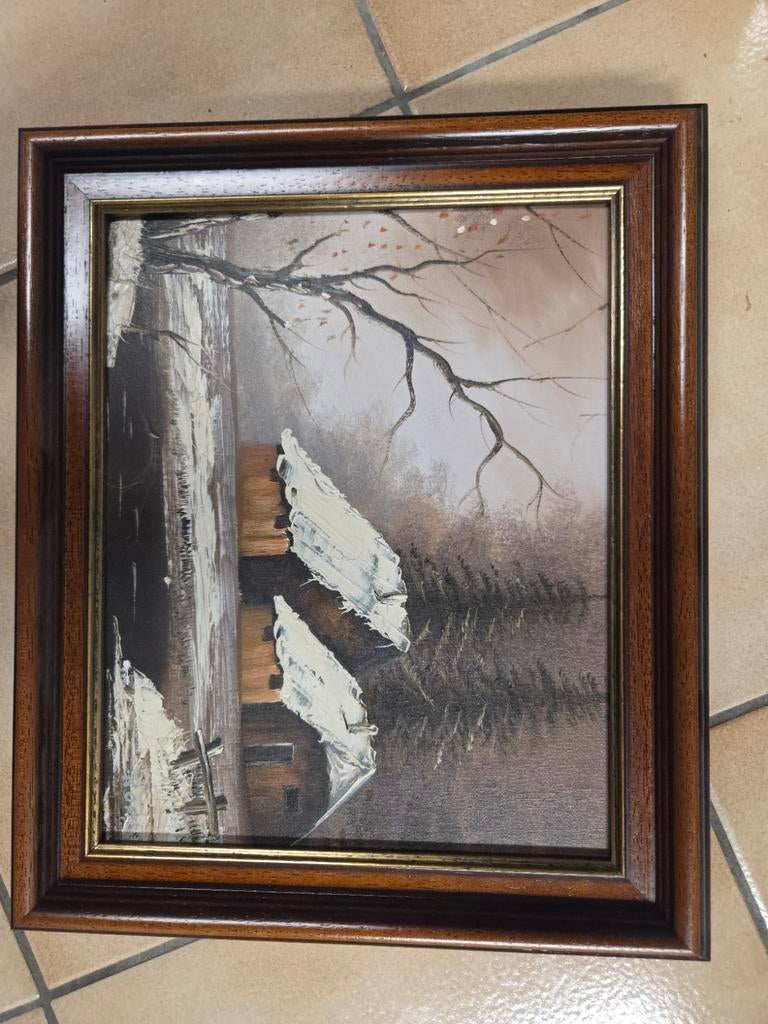 Schilderij landschap, Ophalen