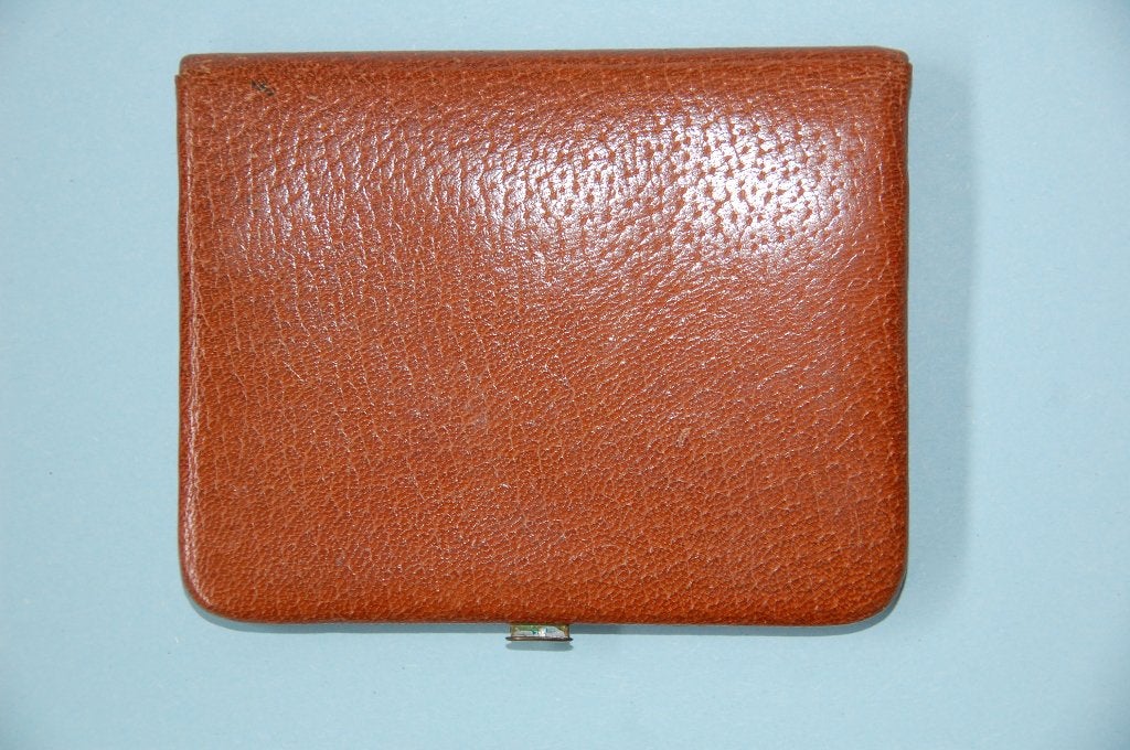 PORTE-CIGARETTES EN CUIR VINTAGE, Collections, Enlèvement ou Envoi, Utilisé