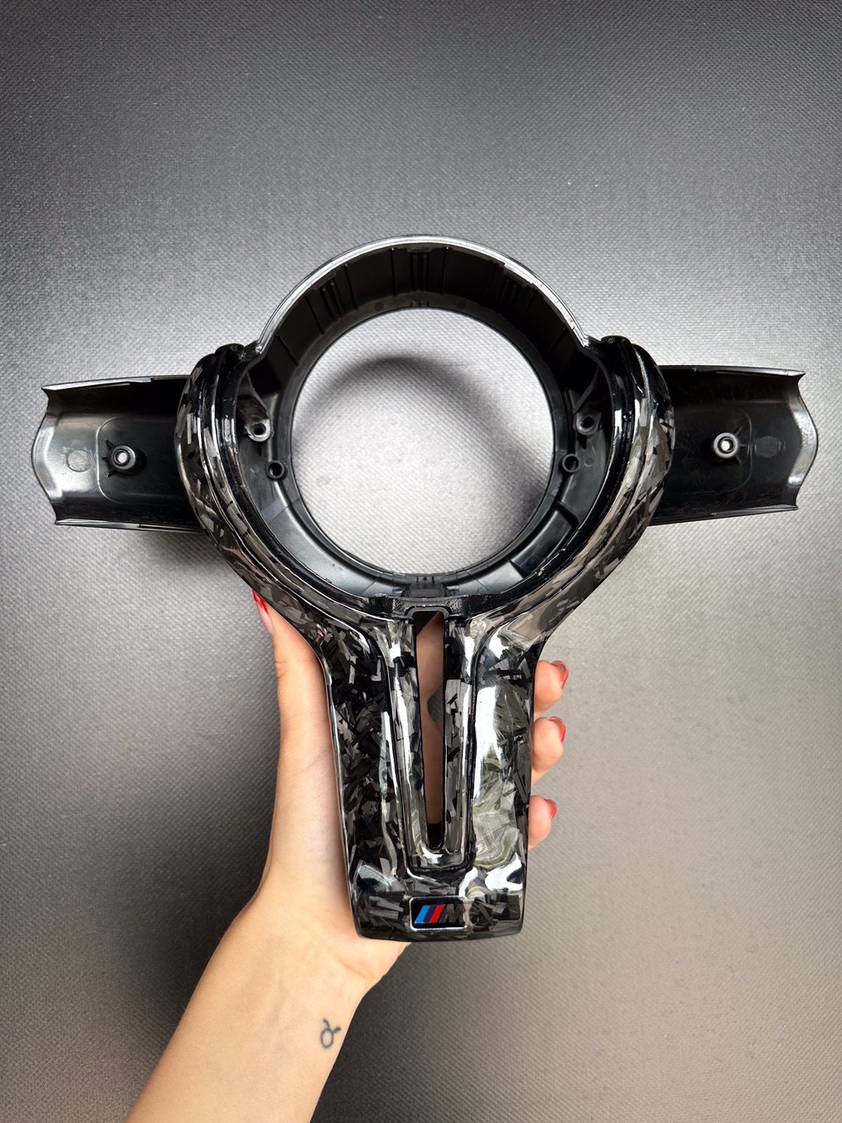 Garniture de volant en carbone forgé BMW F10 F30 F20 F15 X6, Envoi, Neuf, BMW