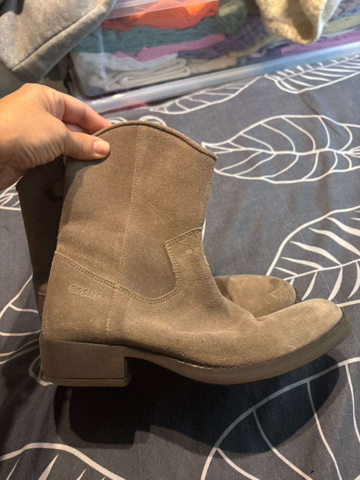 leren cowboylaarzen maat 38, Ophalen, Zo goed als nieuw