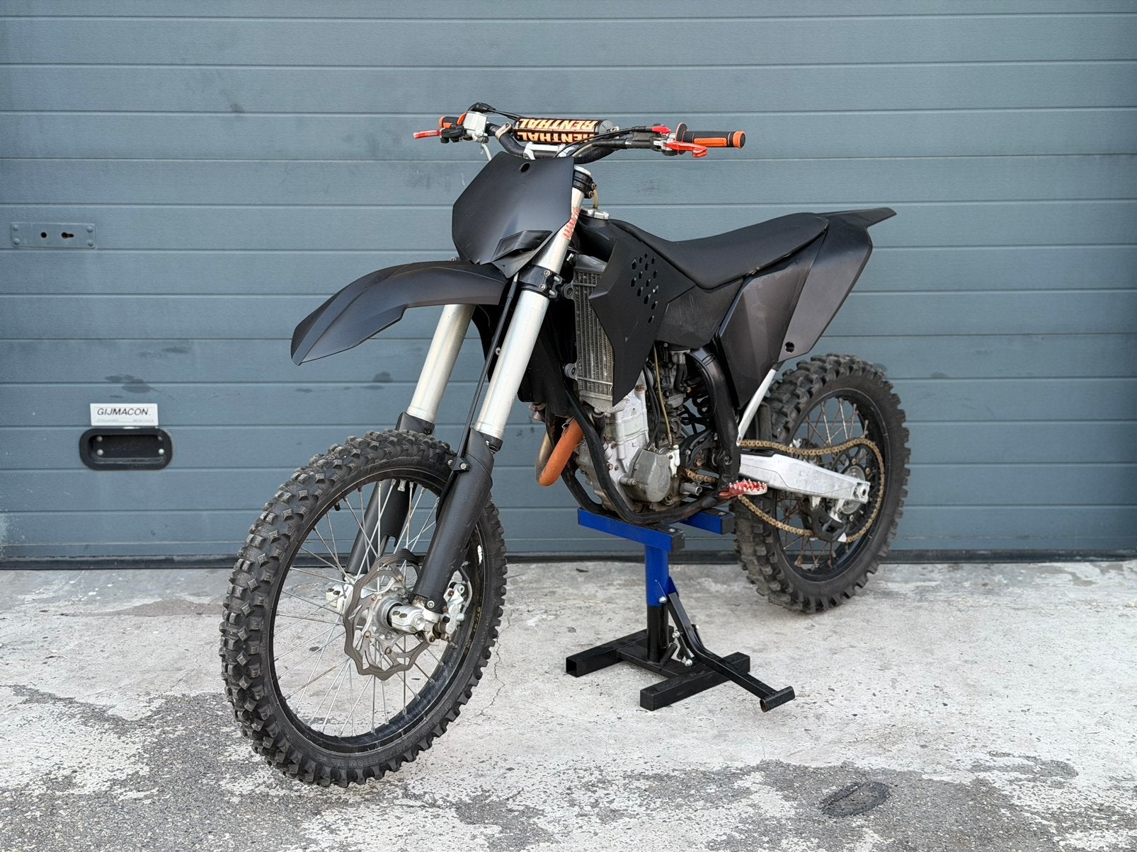 KTM sx-f 250 2010 akrapovic lijn volledig, Motoren, 250 cc, Sportuitlaat, Crossmotor, Handgeschakeld