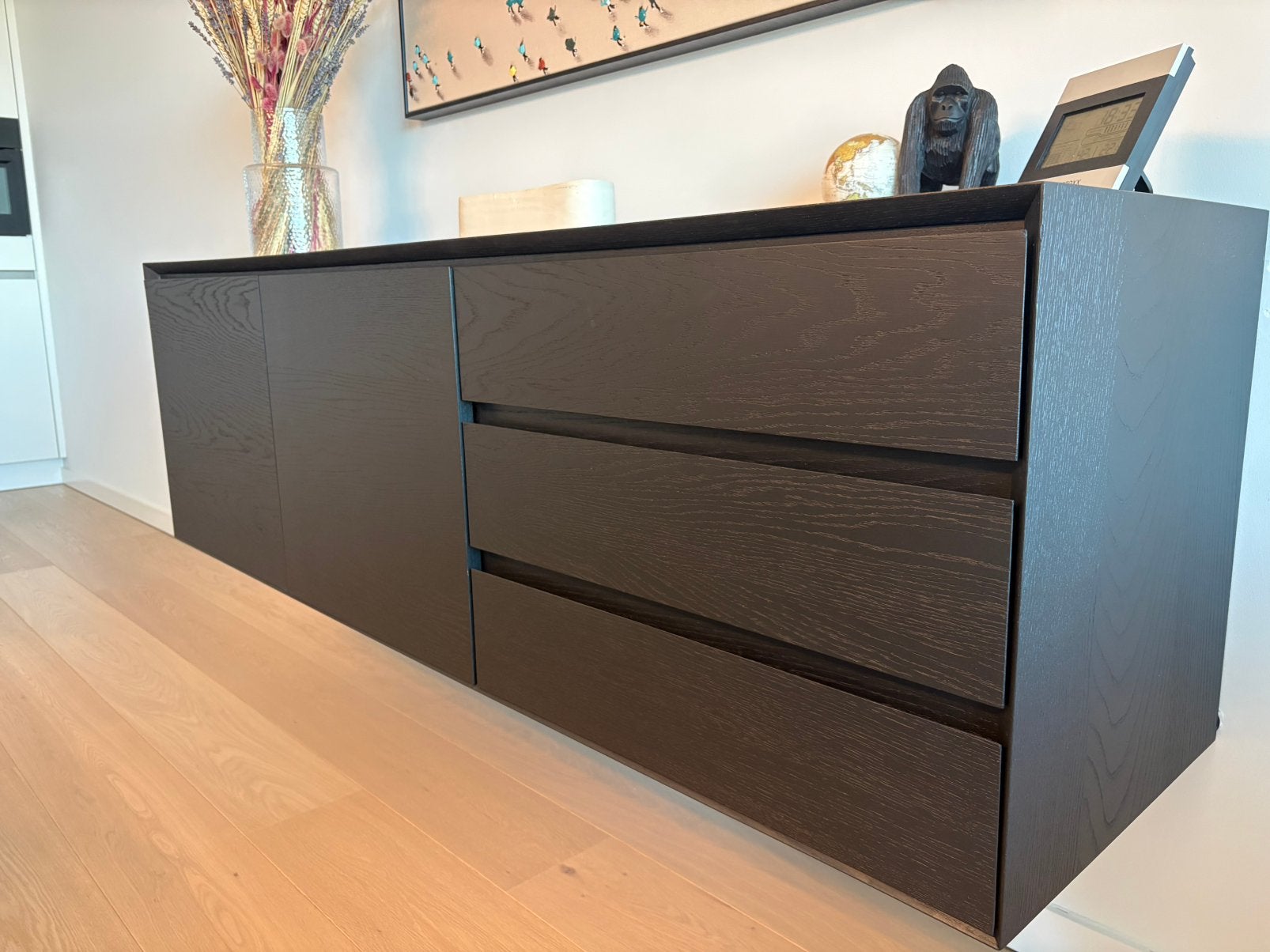 Dressoir - zwart eik - Juntoo, Huis en Inrichting, Ophalen