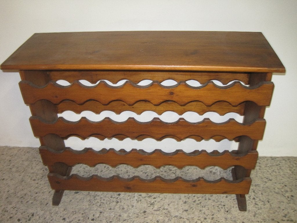 Houten Wijnrek, Ophalen, Gebruikt, Glas, 25 flessen of meer