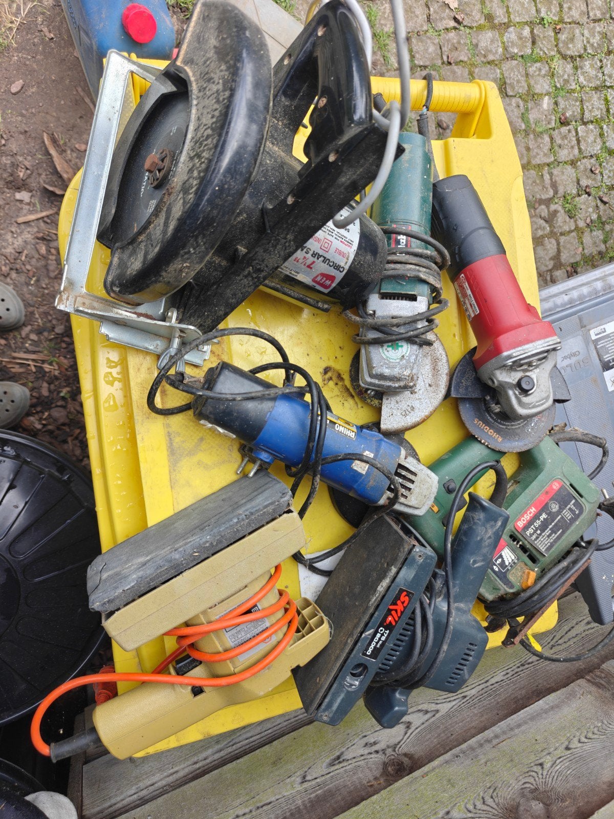 Set gereedschap snoer, Ophalen