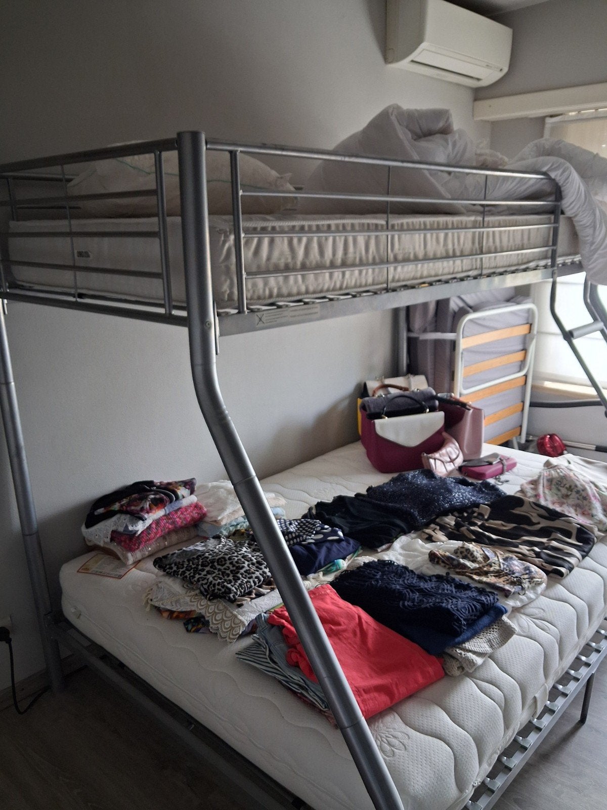 Hoogslaper metalen frame. In heel goede staat., Ophalen, Zo goed als nieuw, Hoogslaper