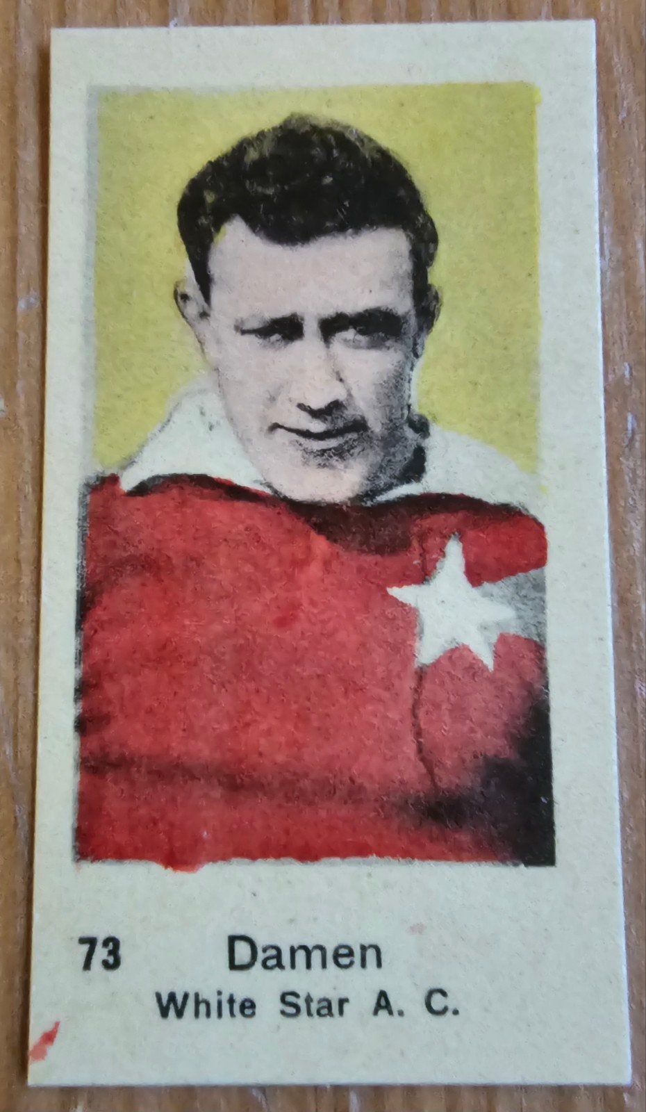 Football White Star AC Chromo #73 Damen Chromo, Enlèvement ou Envoi, Comme neuf, Image