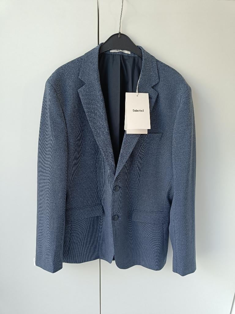 Blazer Selected Homme, Maat 52/54 (L), Blauw, Nieuw, Ophalen of Verzenden