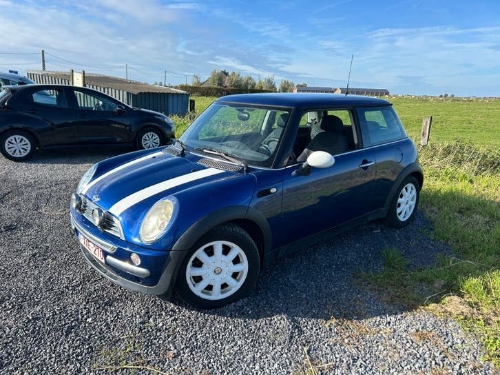 Mini one, Auto's, 4 zetels, Stof, Zwart, Blauw