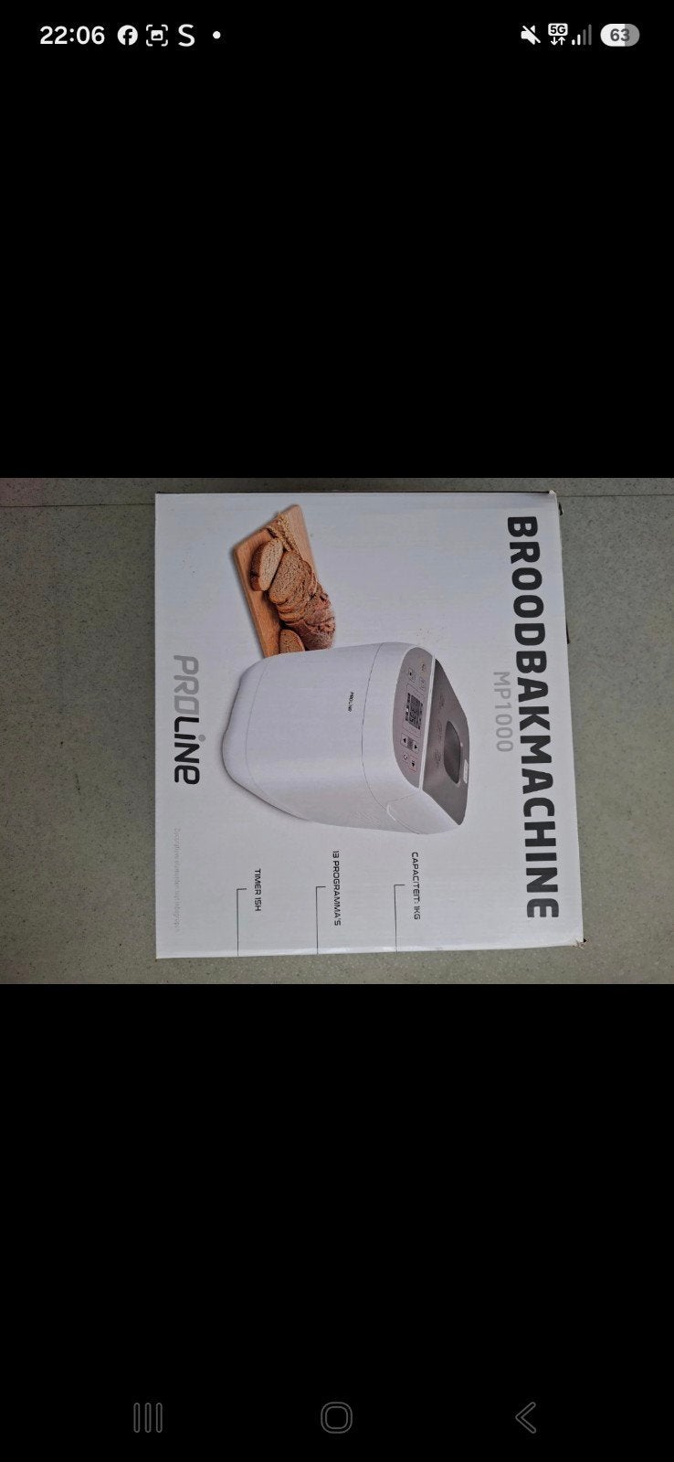 Broodbakmachine. Proline mp 1000, Electroménager, Enlèvement ou Envoi