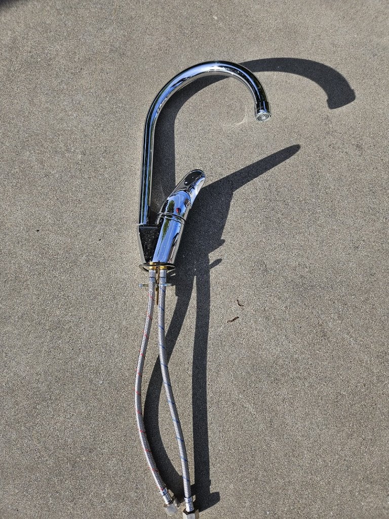 Mitigeur monocommande KVR — Chrome brillant, Bricolage & Construction, Enlèvement ou Envoi, Utilisé, Chrome, Robinet