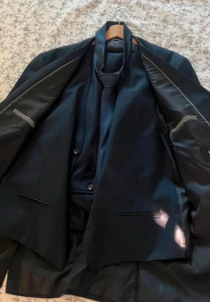 4-delig - Kostuumbroek, Kostuumvest, Das,.. - C&A - 56 L/XL, Kleding | Heren, Kostuums en vesten, Ophalen, Zo goed als nieuw, Maat 56/58 (XL)