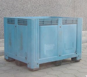 plastic-PVC kist + pallets plastiek-plastic-PVC- paletten IB, Enlèvement, Comme neuf