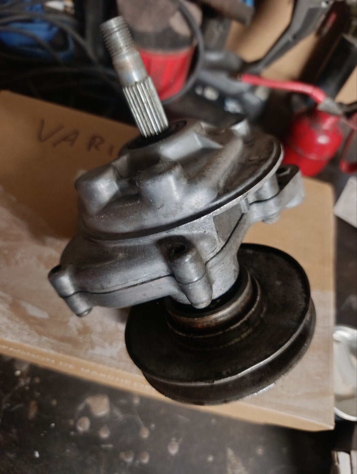 vario boite, Enlèvement