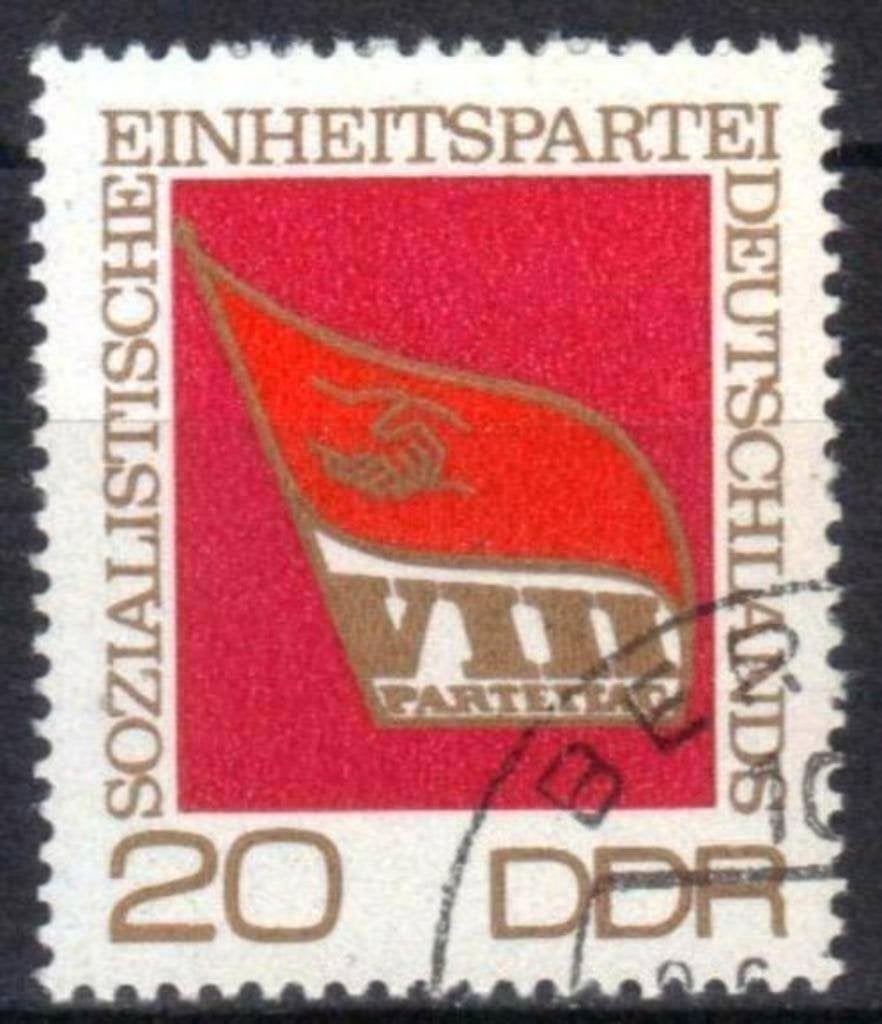 Allemagne DDR 1971 - Yvert 1368 - Parti de l'unité (ST), Timbres & Monnaies, Timbres | Europe | Allemagne, Affranchi, RDA, Envoi