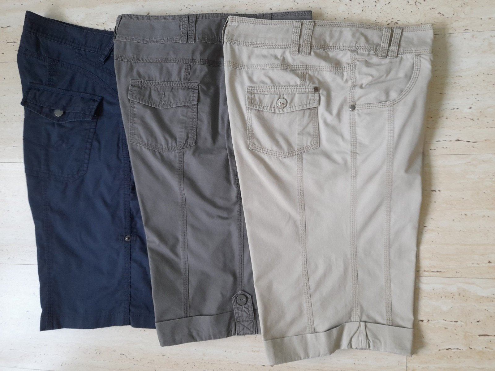 3 bermudas  38, Ophalen, Gedragen, Maat 38/40 (M), Kort