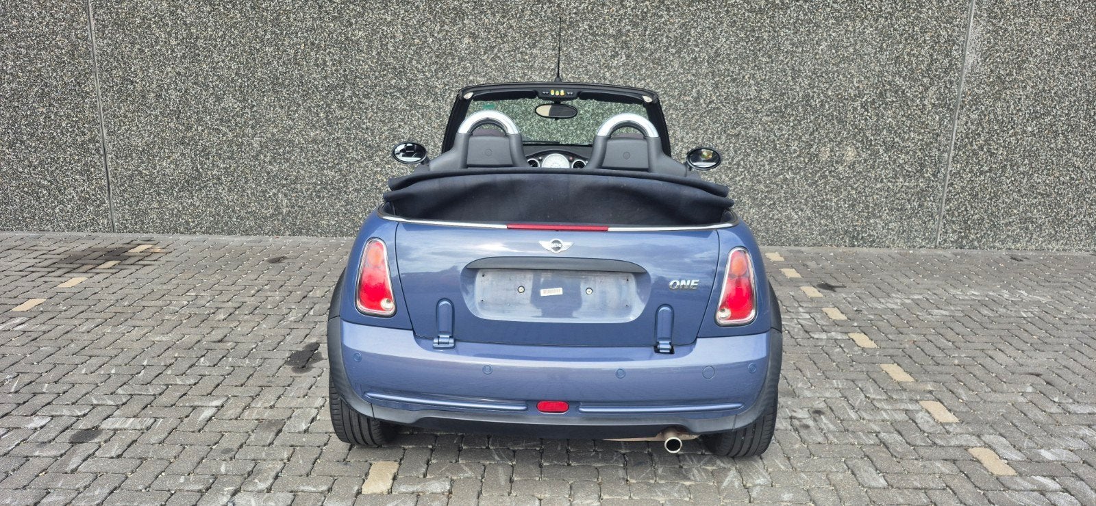 Mini ONE CABRIO 1.6i *AC* Open dak, Auto's, Dealer onderhouden, Cabriolet, Blauw, Bedrijf