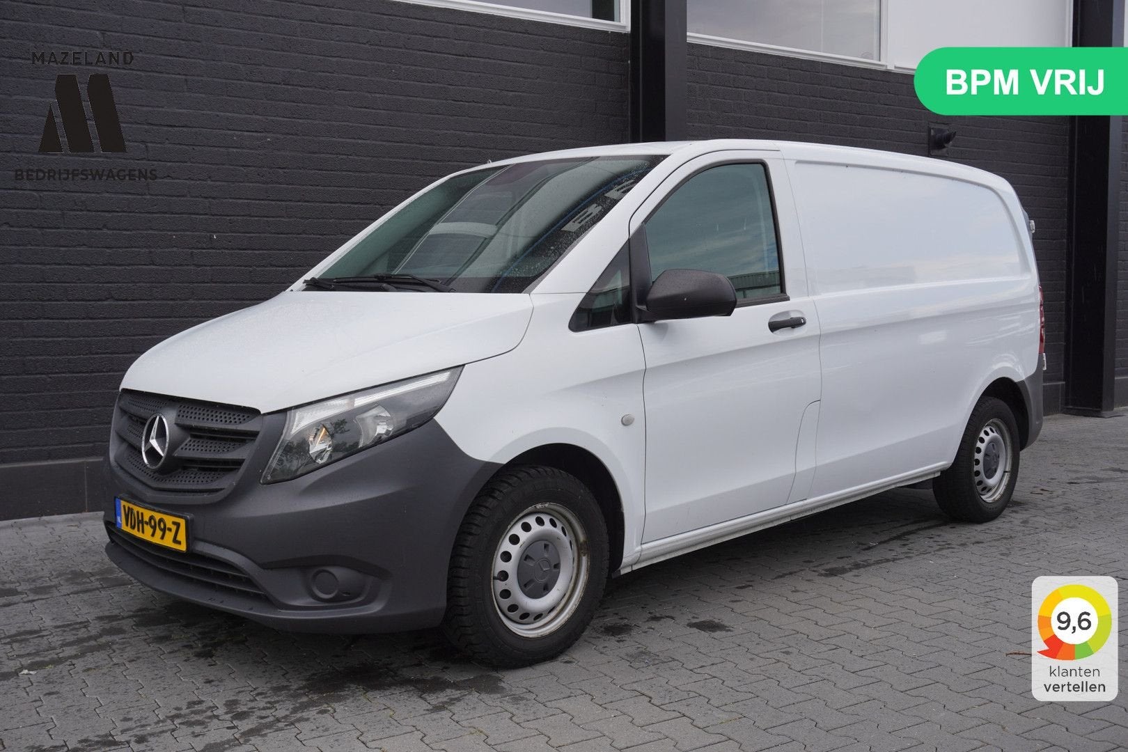 Mercedes-Benz Vito 110 CDI - EURO 6 - Airco - Navi - Cruise, 199 g/km, Wit, Mercedes-Benz, Bedrijf