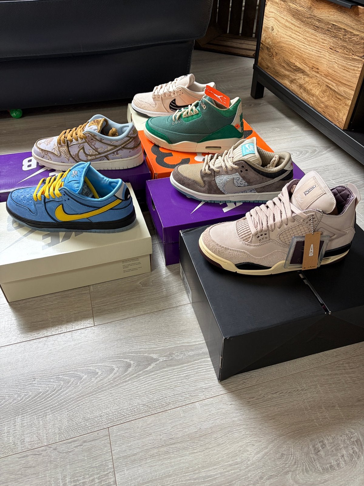 Dunk SB, Jordanië 4, Jordanië 3 en 38,5, Ophalen of Verzenden, Zo goed als nieuw