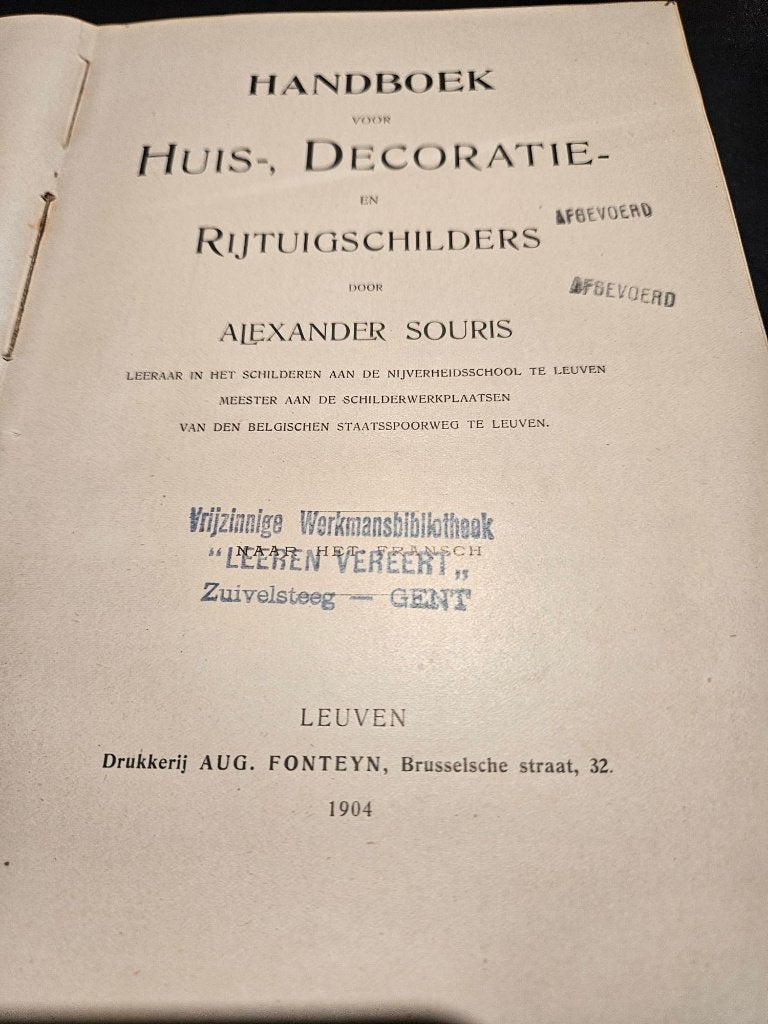 handboek huis-decoratie en rijtuigschilders, Diensten en Vakmensen, Reparatie en Onderhoud | Antiek, Klokken en Meubels