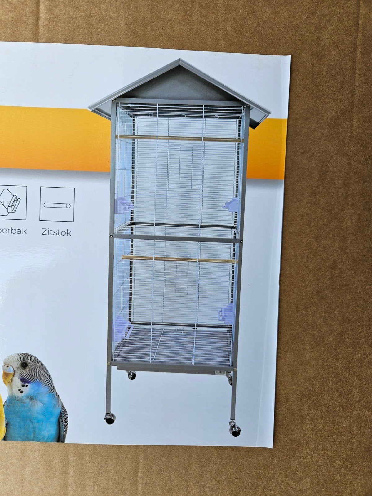 mooie volière nieuw in de doos vogel rat fret degoe, Ophalen