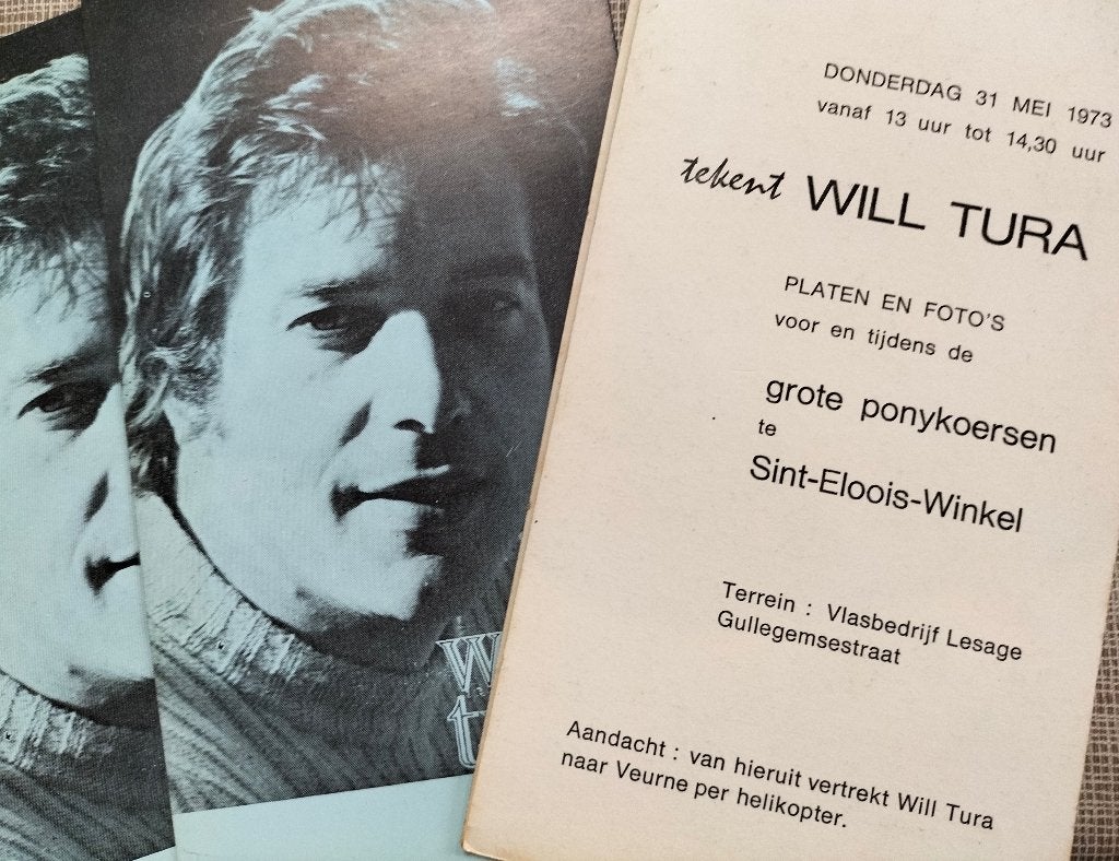 Will Tura, Verzamelen, Foto's en Prenten, 1960 tot 1980, Foto, Ophalen of Verzenden, Zo goed als nieuw