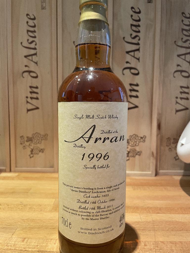 whisky ARRAN 1996 15 jaar, Verzamelen, Wijnen, Ophalen of Verzenden