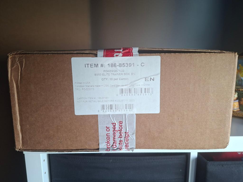 Sealed case Obsidian Flames, Ophalen