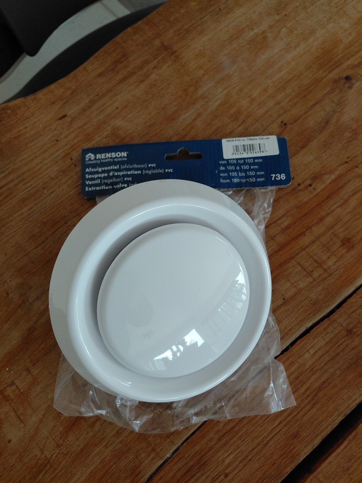 Afzuigventiel ventilatie 105 - 150mm, Enlèvement ou Envoi, Neuf, Extracteur