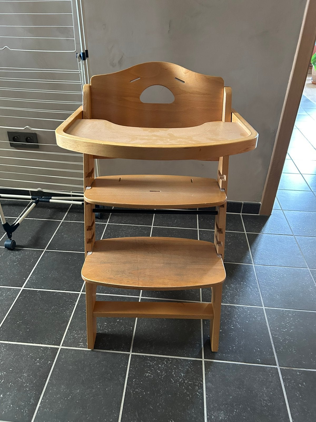Houten meegroeistoel child wood, Kinderen en Baby's, Kinderstoelen, Ophalen, Meegroeistoel