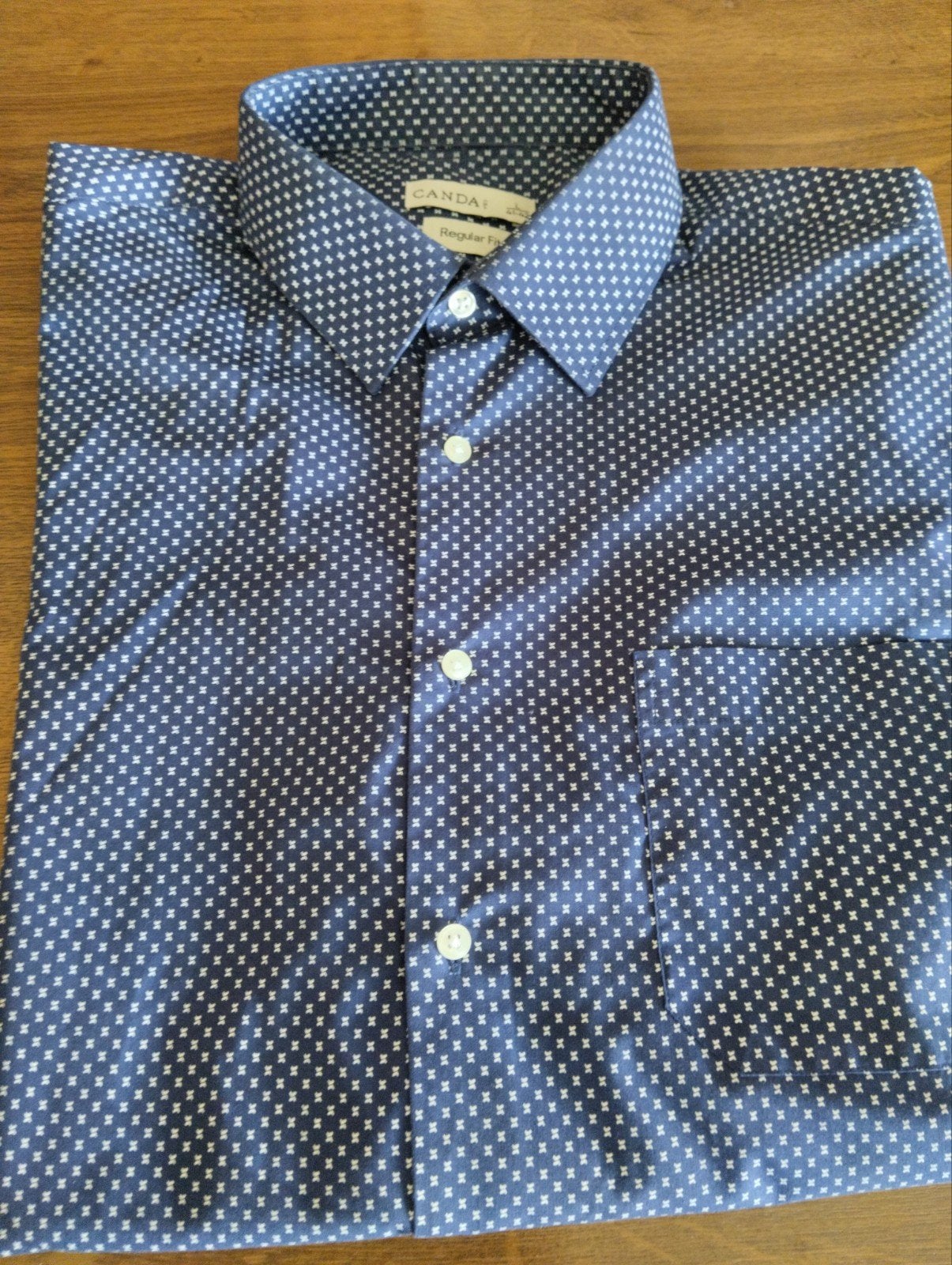 hemd lange mouwen donker blauw maat L, Enlèvement ou Envoi, Bleu